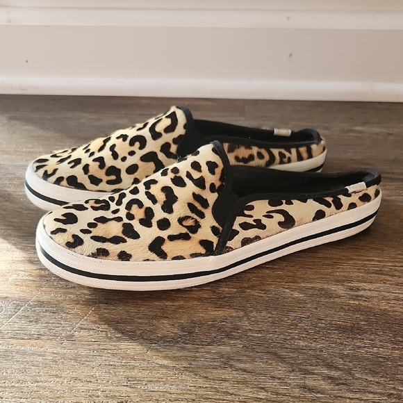Kate Spade Leopard Print Slip-On Sneakers - Picture 1 of 9